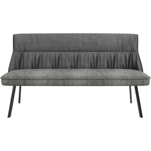 byLIVING Bank California 180 cm bank, weefstof en vintage fluweel met prettige nosag-vering (1 stuk)
