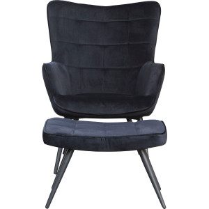 byLIVING Fauteuil Uta naar keuze met of zonder hocker, in cord, fluweel of weefstof (1 stuk)