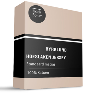 Hoeslaken Katoen - Jersey Stretch - 90x200cm - Oud Roze - Byrklund - Dekbed-Discounter.nl