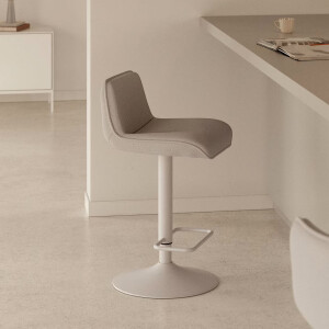 Kave Home Barkruk 'Zend' Chenille, kleur Beige