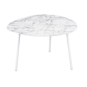 Bijzettafel Ovoid marmer look | LEITMOTIV