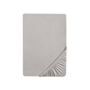 Biberna Jersey hoeslaken (Grijs, 180-200 x 200 cm)