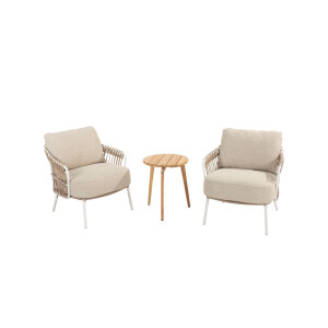 4 Seasons Outdoor Bistroset Dalias Zucca 3-delig Teak