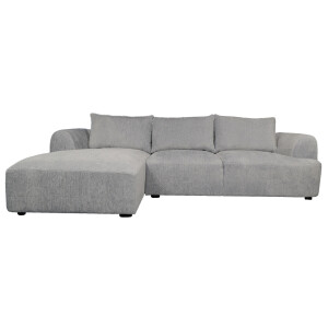 Sohome 2,5-zits Loungebank 'Richard' Links, Chenille, kleur Taupe