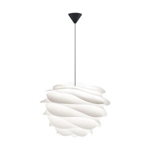 Carmina Medium hanglamp white - met koordset zwart - Ø 48 cm