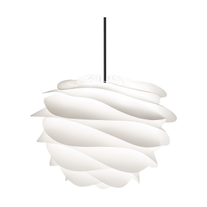 Carmina Mini hanglamp white - met koordset zwart - Ø 32 cm