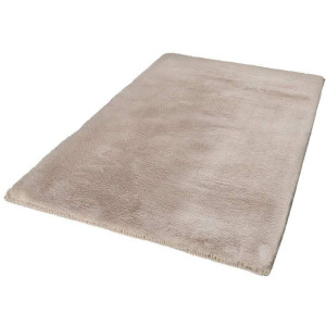 Carpet City Badmat Topia Mats, badmat uni Hoge pool, konijnenvacht-touch, polyester, badmat, wasbaar (1 stuk)