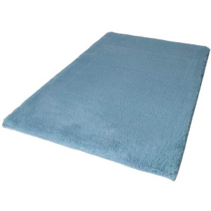 Carpet City Badmat Topia Mats, badmat uni Hoge pool, konijnenvacht-touch, polyester, badmat, wasbaar (1 stuk)