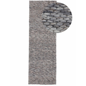 carpetfine Loper Sina Handgeweven tapijt, 100% wol, gemêleerd, handgeweven, zacht & knuffelig