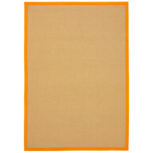 carpetfine Sisalkleed Sisal met gekleurd randdessin, antislip achterzijde