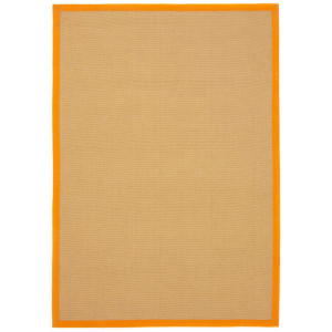 carpetfine Sisalkleed Sisal met gekleurd randdessin, antislip achterzijde