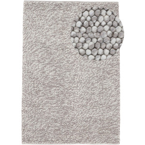 carpetfine Vloerkleed Calo Handgeweven tapijt, uni kleuren, gemeleerd, handgeweven, 70% wol
