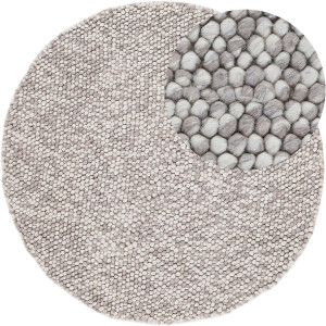 carpetfine Vloerkleed Calo Handgeweven tapijt, uni-kleuren, gemeleerd, handgeweven, 70% wol