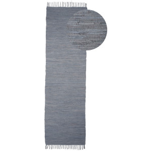 carpetfine Vloerkleed Kelim Chindi uni Tweezijdig te gebruiken kleed, puur katoen, met de hand geweven, unikleuren, met franje