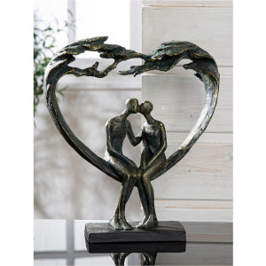 Casablanca by Gilde Decoratief figuur Sculptuur "Kus onder Boom" (1 stuk)