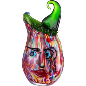 Casablanca by Gilde Tafelvaas Venito, decoratieve vaas van doorzichtig glas, hoogte ca. 35 cm (1 stuk)