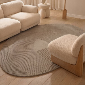 Vloerkleed Victoria Organisch - Beige Xcm - Wol - Dekbed-Discounter.nl