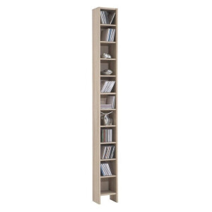 CD DVD Kast 185 cm hoog in eiken