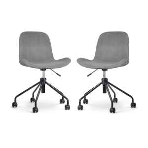 Set van 2 bureaustoelen Nout-Fé velvet | Nolon