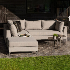 WOOOD Loungeset 'Sicilië' Links, kleur Taupe