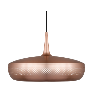 Clava Dine hanglamp brushed copper - met koordset zwart - Ø 43 cm