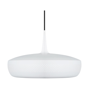 Clava Dine hanglamp matt white - met koordset zwart - Ø 43 cm