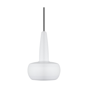 Clava hanglamp matt white - met koordset zwart - Ø 21,5 cm