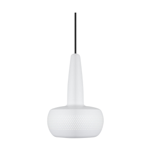 Clava hanglamp matt white - met koordset zwart - Ø 21,5 cm