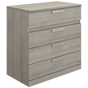 Commode Cyrus 81 cm hoog in grijs eiken