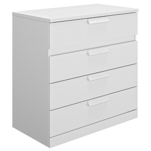 Ladekast Cyrus 81 cm hoog in wit