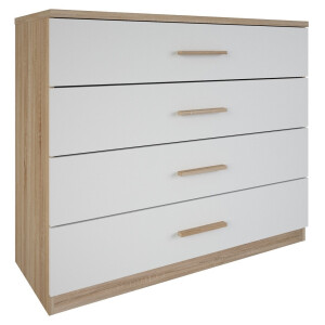 Commode Selena 100 cm breed - eiken met wit