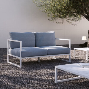 Kave Home 2-zits Tuinbank 'Comova' 150cm, kleur Blauw