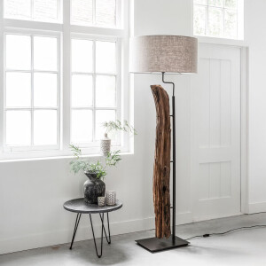 MUST Living Vloerlamp 'Contemporary' Teakhout, 180cm