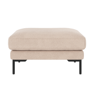 Corwin gestoffeerde hocker beige - 84 x 45 cm
