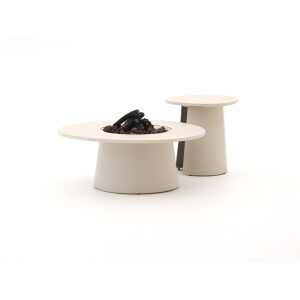 Cosidune lounge vuurtafelset ø 100cm (h: 40cm)/ø 55cm (h: 55cm) - Laagste prijsgarantie!