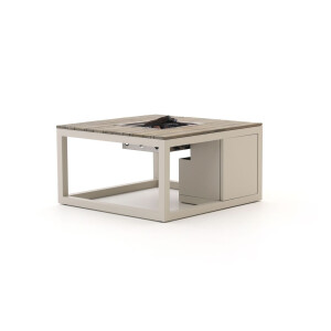 Cosiraw lounge vuurtafel 100x100x55cm - Laagste prijsgarantie!