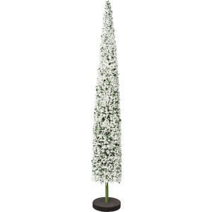 Creativ deco Deco-boom Kerst versiering op hoogwaardige houten basis, met parels versierd, hoogte 60 cm (1 stuk)