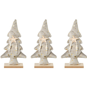 Creativ deco Deco-boom Kerst versiering (3 stuks)