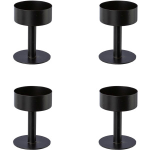 Creativ deco Kandelaar voor stompkaarsen, 4-delige set, ø 4,5 cm (4 stuks)