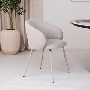 Bendt Eetkamerstoel 'Cristi' Stof, kleur Beige
