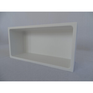Crosstone by Arcqua Solid Alcove inbouwnis 30x15x10cm solid surface mat wit NIS115378