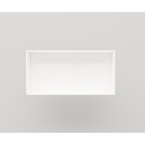 Crosstone by Arcqua Solid Alcove inbouwnis 60x30x10cm solid surface mat wit NIS111855