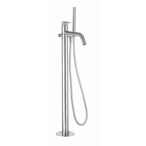 Crosswater 3ONE6 Staande Badkraan - vrijstaand - 90.5cm hoog - staafhanddouche - RVS TS416FS