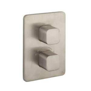 Crosswater Atoll Thermostatische Crossbox - inbouw - met afbouwdeel - 2 functies - RVS geborsteld ATCB1500LBPV/CROSSBOX