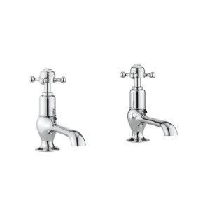 Crosswater Belgravia Wastafelkranen - koud /warm - 2 gats - kruisgreep - chroom BL140DNC