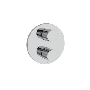 Crosswater Crossbox Lazo douchekraan - geschikt voor 2 functies - thermostatisch - chroom LACB1500LBPC