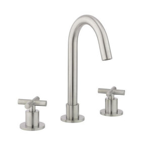 Crosswater MPRO Crosshead wastafelkraan met kruisgreep RVS geborsteld PRC135DNV