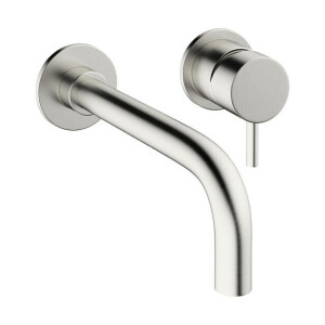 Crosswater MPRO inbouw wastafelkraan met inbouwdeel en 14cm en 22cm uitloop RVS 2x sw84108/sw108529