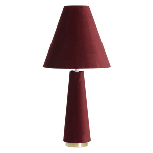 Light & Living Tafellamp 'Devia' Velvet, kleur Bordeaux