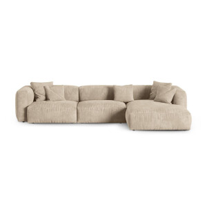 Modulaire hoekbank Martina rechts velvet | Micadoni Home
